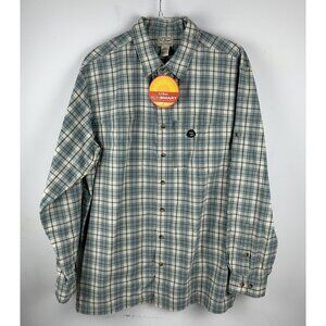 LL.Bean SunSmart Cool Shirt Men's Xl Tall Plaid Long Sleeve UPF 40+ NWT